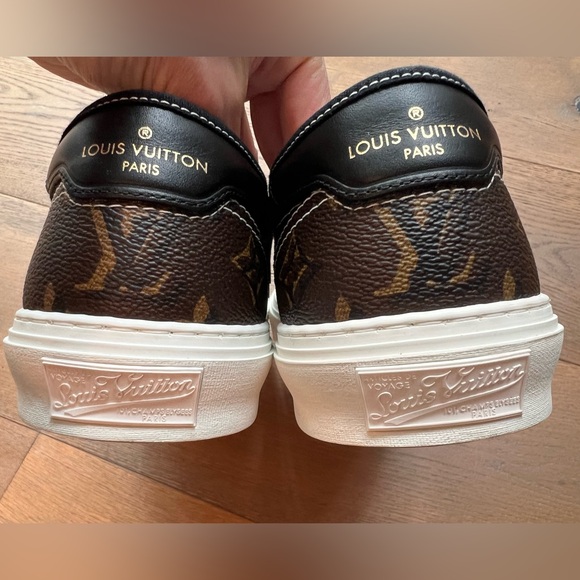 🔹Louis Vuitton Trocadero Monogram Sneakes  LV 7=8 Us - Picture 7 of 12